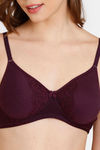 Rosaline Padded Non-Wired 3/4th Coverage T-Shirt Bra - Amparo Blue — thumbnail 4
